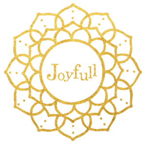 Logo Joyfull - cercle ornementé entouré d'or